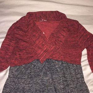 Simply Aster Burgundy/Gray Tunic